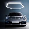 TAUDUDE Plafoniera LED esagonale, 1 Hex Illuminazione per garage Illuminazione per officina LED, luci tubolari collegabili 6500K per salone auto, autolavaggio, officina, magazzino, seminterrato, esposizione
