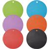 WhizNook 6 Pezzi Antiscivolo Sottopentola Silicone-Resistente Al Calore Fino A 230C°-Rotondi Appetino Protezione Piano Induzione, Flessibile Durevole Sottopentola In Silicone, Lavabile In Lavastoviglie