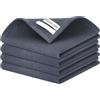 CDRPD 4 Pcs Strofinacci Cucina 100% Cotone,Canovacci Cucina Cotone,Asciugamani da Cucina Assorbenti,Asciugamani Cucina con Design a Waffle,per Casa,Ristorante(35 * 35cm,Grigio Scuro)