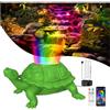 OSREE Luci per Laghetto Subacquea IP68 Impermeabile, 6W Faretti LED Laghetto con Controllo APP, Luci per Laghetto Sommerse con 12V Trasformatore e Timer per Fontana Cascata Giardino Acquario Verde