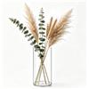 Koelaa Vaso Acrilico Trasparente per Fiori - Vasi Cilindrici Infrangibili Decorativi, Portafiori Moderno per Interni/Esterni, Regalo Matrimonio/Casa/Ufficio, Centrotavola per Cena/Feste-12x30cm