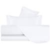 VANITA' DI RASO Completo letto Lenzuola di Raso Matrimoniale, Made in Italy, Lenzuolo piano 240x290cm + Lenzuolo Sotto con Angoli 160x190cm + 2 Federe a 2 Volani 50x80cm - Bianco
