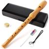 Fansjoy Flauto Dolce in Legno, 8-buche Flauto Dolce Soprano per Scuole e Adulti, Diteggiatura Barocca