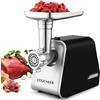 COOCHEER Tritacarne Elettrico COOCHEER 2000W, Multifunzione Tritacarne Tritatutto 3 IN 1 da Cucina con 3 Dischi Forati, Accessorio per Biscotti per cucina domestica& carne