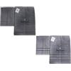 Renato Balestra 2 Set di 2 Asciugamani da bagno (1 viso e 1 bidet) Ass (Grigio Chiaro-Grigio Scuro)