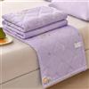 ZCXRYFL Trapunta in Cotone- Piumino Estiva Sottile E Fresca- Trapunte Patchwork, per Coperta da Divano/Lenzuola Ispessite, per Le Serate Calde, Cotone EsternoInterno (Single: 150X200cm,Purple)