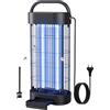 OTKQTS Lampada Antizanzare 22W, 1800V UV Elettrica Distruttore Di Insetti Per Interni, Trappola Insetti Efficace Per Camera, Cucina E Ufficio, Copertura 100 m², Nero