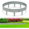 Yunlaishaocer 20 Pezzi Bordura per Aiuola, Bordure per Aiuole, Bordura per Giardino, Bordatura per Prato a Palizzata, Bordatura per Prato in Look Pietra, 25 × 23 cm, Bordatura per Letto