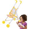 Generico Fai finta il passeggino per bambini, il giocattolo per passeggino per bambole per bambini, il gioco di ruolo, il passeggino realistico per bambini, per ragazzi e ragazze, con cintura a forma di T