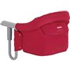 Inglesina Fast, Seggiolino da Tavolo Pieghevole, Rosso (Red), Facile Trasportare, Lavabile, Installazione Sicura, Fino a 15 kg, 35 x 27 42 cm