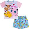 Pokémon Pigiama da bambina | Pigiama Pikachu & Eevie | Biancheria da notte in morbido cotone per ragazze | Pokemon regalo per ragazze, rosa, 6-7 Years