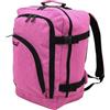 SiXsigma Sports Ryanair - Zaino da viaggio leggero e compatto, approvato da cabina, 40 x 20 x 25 cm, rosa, 40x20x25cm