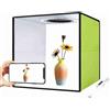 ZJchao Schermo Verde, Schermo Portatile GreensCreen Portable Photography Portable Green Schermo con Sfondi a 6 Colorati LED per Piccoli Gioielli, Giocattoli, Monete, Orologi (BLACK)