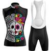 Mydawan Completo Ciclismo Donna Estivo Abbigliamento Bici MTB,Maglia Ciclista Maglietta da Ciclo Senza Maniche Gilet e Salopette Pantaloncini con 19D Gel Imbottiti,Tuta Bicicletta Asciugatura Rapida|13,4XL