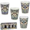 DRW Set 4 bicchierini in vetro ladro di fragole 5 x 5 x 6 cm