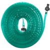Relaxdays Tubo per Irrigazione a Goccia, 25 m, per Innaffiare Orto e Prato, Piatto, Tubicino Forato Gioccolatoio, Verde
