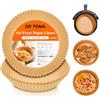 GRIFEMA Carta Forno per Friggitrice ad Aria Calda, Rotonda 100PCS, 20-24 cm, 5-8 L, BPA Free, Naturale Carta da Forno per Friggitrice ad Aria per Padelle, Forno e Friggitrice ad Aria Calda