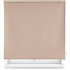 Decorblind Tenda avvolgibile oscurante termica, 100 x 230 cm, tessuto 97 x 225, tinta unita, color avorio, facile da installare a parete o soffitto