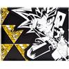 Kazuki Takahashi Yu-Gi-Oh! Portafoglio/Portamonete Occhio del Millennio Pieghevole Bi-Fold per ID & Porta Carte, Nero