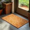 Brubaker Zerbino per Esterni e Interni - Welcome - 45 x 75 cm - Tappeto in 100% Fibra di Cocco, Antisporco e Antisdrucciolo - Impermeabile - Ideale per Porta d'Ingresso, Giardino e Terrazza - Marrone
