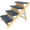 YUENFONG 2 in1 Rampa per cani Scale per animali domestici Auto pieghevole con 4 gradini Scale per gatti antiscivolo Reversibile Scale per animali antiscivolo fino a 80 kg Scala per cani, Tipo B