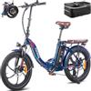 Fafrees [Ufficiale] F20 PRO Bicicletta elettrica pieghevole 20 pollici, Batteria 36V 18AH, Fat Tire Bici Elettrica donna Uomo 250W, Mountain Bike Adulto 25 km/h, City Ebike