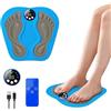 DINYOAN EMS Massaggiatore elettrico per piedi con 8 programmi di massaggio e 29 livelli - Massaggio 3D con telecomando, spegnimento automatico e doppio strato - Stimolatore della circolazione delle gambe