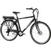 F.lli Schiano E-Moon, Bici Elettrica da Città 28 Inches per Adulti, 36V 13Ah Batteria Rimovibile, Motore 250W 40Nm, City Ebike, Nera
