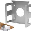 MIUUIPI Supporto da tavolo per Mac mini M4/M4 Pro, salvaspazio, in acciaio al carbonio, sotto scrivania/supporto da parete/monitor, ventilazione, dissipazione del calore, supporto di raffreddamento (argento)
