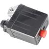 Garosa Pressostato Compressore Aria 4 Porte, Interruttore Pressione 240V 16A Regolabile 90-120 PSI, Valvola Controllo 1/4 Femmina per Sistemi Aria Compressa