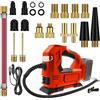 JUDANNA Compressore Milwaukee M18 a Batteria, Portatile, Con Manometro Digitale - Per Auto, Moto, Biciclette, Sport (Senza Batteria e Caricatore)