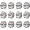 QUARKZMAN 12pz Distanziatore in Acciaio Inossidabile 8.2mm Foro x 12mm OD x 6mm Lunghezza Boccola per Vite Finitura Semplice Distanziatore Metallo Rotondo per Viti Bulloni e Barre M8