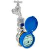 Wasser-Geräte GmbH Contatore per rubinetto dell'acqua fredda con contatore a getto d'inchiostro, 80 mm/110 mm, 84521, argento, 80/100 mm