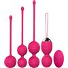 Hiksee Kegel Palline Vaginali Esercitatore in Silicflessibile per Esercizi Del Pavimento Pelvico,Ovetto Vibrante Con Telecomando Kegel Esercizio Donna,Serraggio e Controllo Della Vescica Palline in silicone