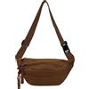 XSDSLS Marsupio In Velluto A Coste Per Uomo E Donna,Borsa A Tracolla Da Cintura Regolabile Per Uomo,Ideale Per Viaggio,Festival,Passeggiate,Sport,Corsa,Attività All'aperto E Palestra (Marrone scuro)
