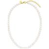 Purelei White Pearl necklace (oro) - Collana donna in resistente acciaio inossidabile - lunghezza 35-40 cm - Collana per un look personalizzato - impermeabile - regalo donna