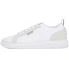Tommy Hilfiger Uomo Sneakers Vulcanizzate Light Knit Seasonal Eleganti, Bianco (White), 45 EU