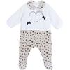 Chicco Tutina Con Apertura Patello, In Ciniglia, Pigiama Bimba 0-24, Beige, 0 mesi