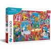 Trefl - Disney: Nel Corso degli Anni - Puzzle da 500 Pezzi - Puzzle degli eroi delle fiabe Disney, Collage Colorato, Fai da te, Intrattenimento Creativo, Divertimento, Puzzle Classico