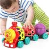 MOONTOY Macchinine per Bambini, Giochi Neonato 6-9 mesi Treno Giocattolo per Bambini Cars Giocattoli Con Luci e Suoni Sonaglio Neonato Regali Natale
