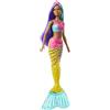 Barbie Dreamtopia Bambola Sirena con Capelli Turchese e Viola, Giocattolo per Bambini 3+ Anni, GJK10