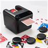CUIYKAI Macchina per la Distribuzione Automatica di Carte Elettrica, Poker e UNO, 3 mazzi, 4 pulsanti, Modo Personalizzato e Texas Hold'em
