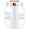Adiwo Umidificatore Ambiente,1.8L Umidificatore Ambiente Bambini, 28dB Silenzioso 20H di Durata, Mini Umidificato Piante con Luce LED 3 Modalità di Spruzzo Schermo Intelligente, Auto Spegnimento