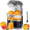 JAOGAUS Spremiagrumi Elettrico, spremiagrumi automatico a doppia testa, 100W Spremi Arance Spremi per Arance Limoni Pompelmi Agrumi, senza BPA