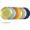 H&H Set 12 piatti frutta Caribe in stoneware assortiti cm 20