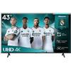 Hisense 43A6Q TV 109,2 cm (43'') 4K Ultra HD Smart TV Wi-Fi Nero 300 cd/m²