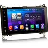 Erisin 9 Pollici 8-Core Android 12 Autoradio GPS DAB+Radio per Mercedes Benz Classe A/B W169 W245 Sprinter Viano Vito VW Supporto Touch Screen Bluetooth WIFI CarPlay Android Auto 4GB+64GB