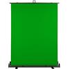 Walimex Pro Roll-Up Panel 155 x 200 cm Greenscreen con supporto, sfondo fotografico portatile e autoportante per studio fotografico, chat video e streaming I effetto Chromakey I Scatola in metallo