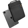 tomtoc Slim Borsa a tracolla per 11 Pollici iPad Pro M4 & iPad Air M3/M2 2025-2024, 11 Pollici iPad 11 A16 2025, iPad Air 5/iPad 10, Tessuto Ecologico, Misura per iPad con Magic/Smart Keyboard Folio