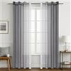 MRTREES Tende per Interni Soggiorno Moderne 2 Pezzi 140x225cm Tende in Voile Trasparenti Grigio Sfumato con Occhielli per Camera da Letto Finestre Cameretta Bambini Salotto Casa
